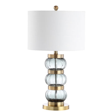 Linna 27.5" Glass/Metal Table Lamp - JONATHAN Y